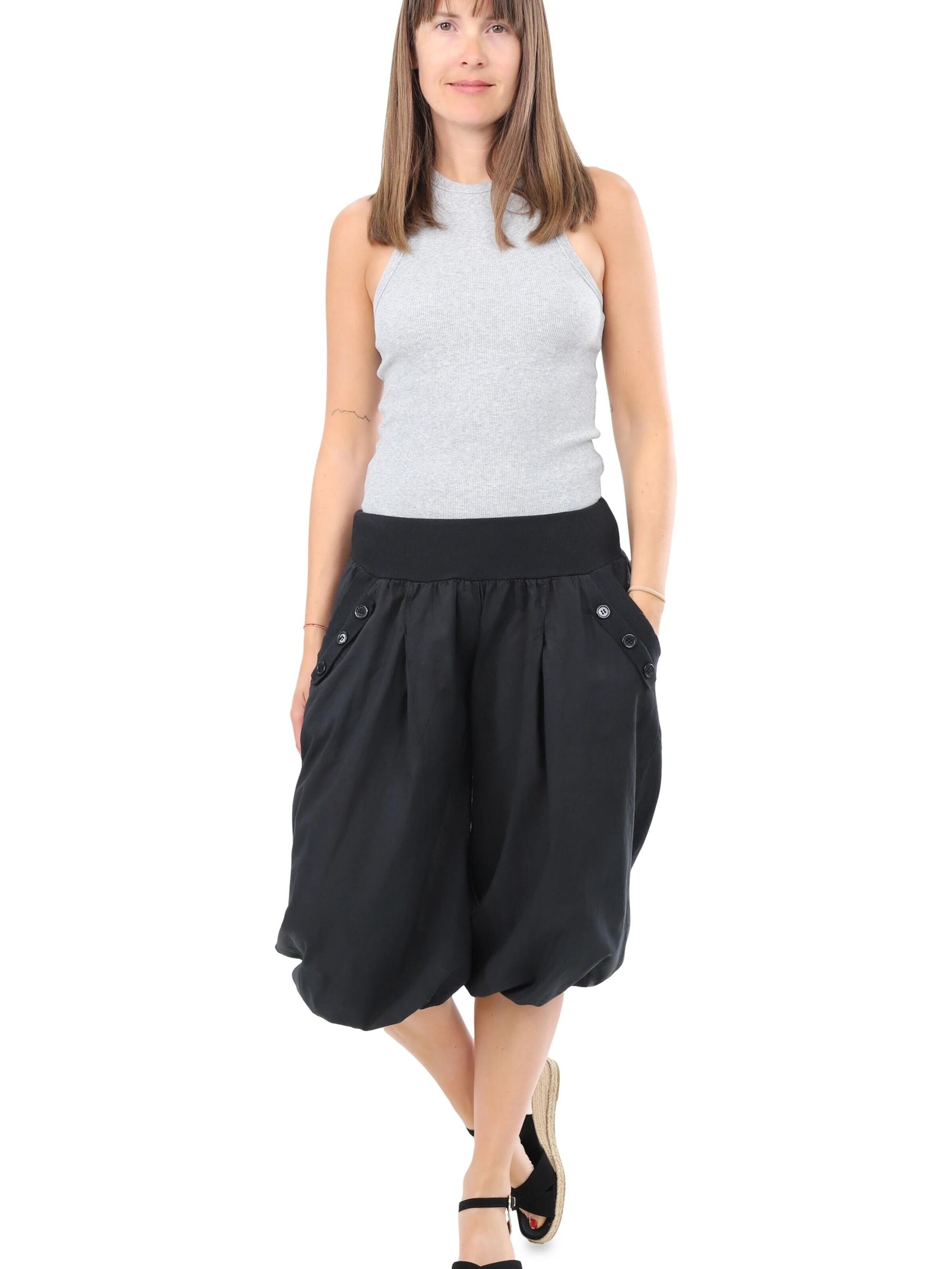 malito more than fashion Loose fit Harem Pants in Black