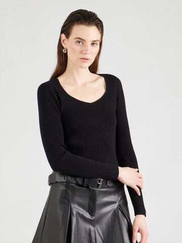 Karl Lagerfeld Sweter w kolorze czarny: przód