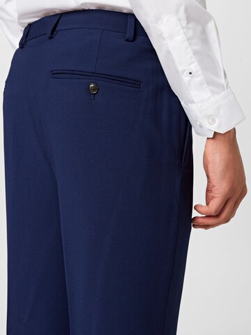 BURTON MENSWEAR LONDON Regular Trousers with creases in Blue