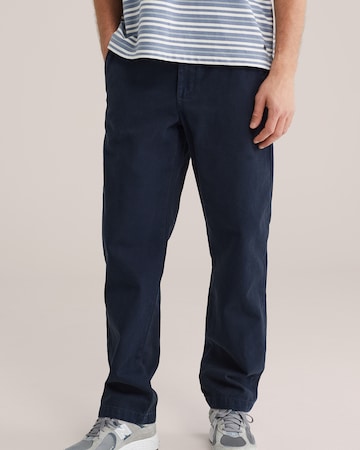 WE Fashion Обычный Брюки-чинос в Синий