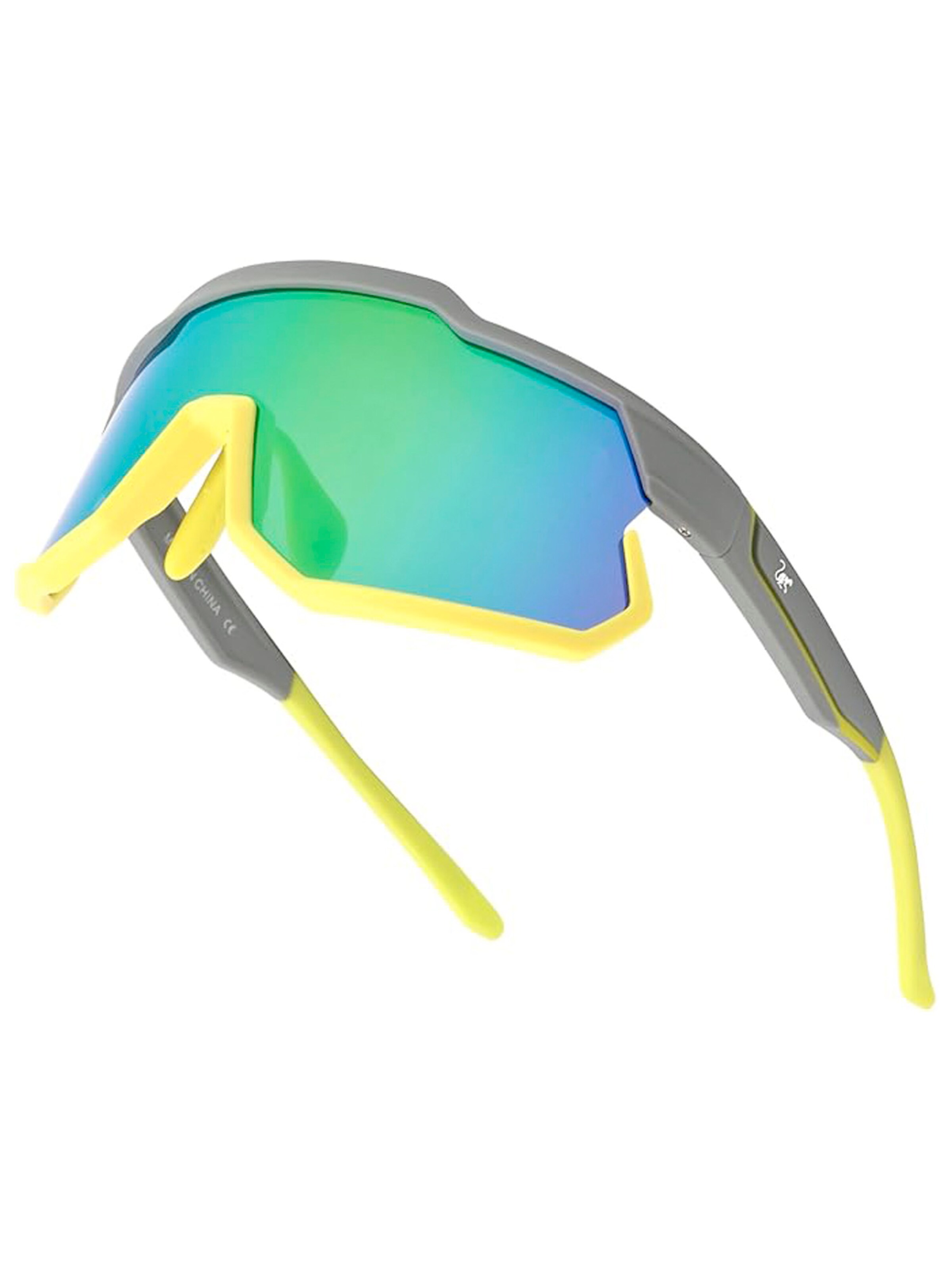Lunettes de soleil sport Surf Monkey en jaune : devant
