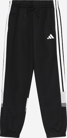 ADIDAS SPORTSWEAR Tapered Urheiluhousut värissä musta: etupuoli