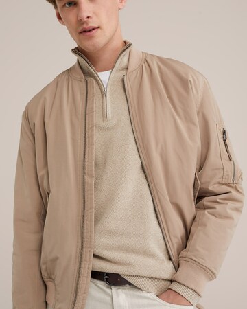 WE Fashion Пуловер в бежово