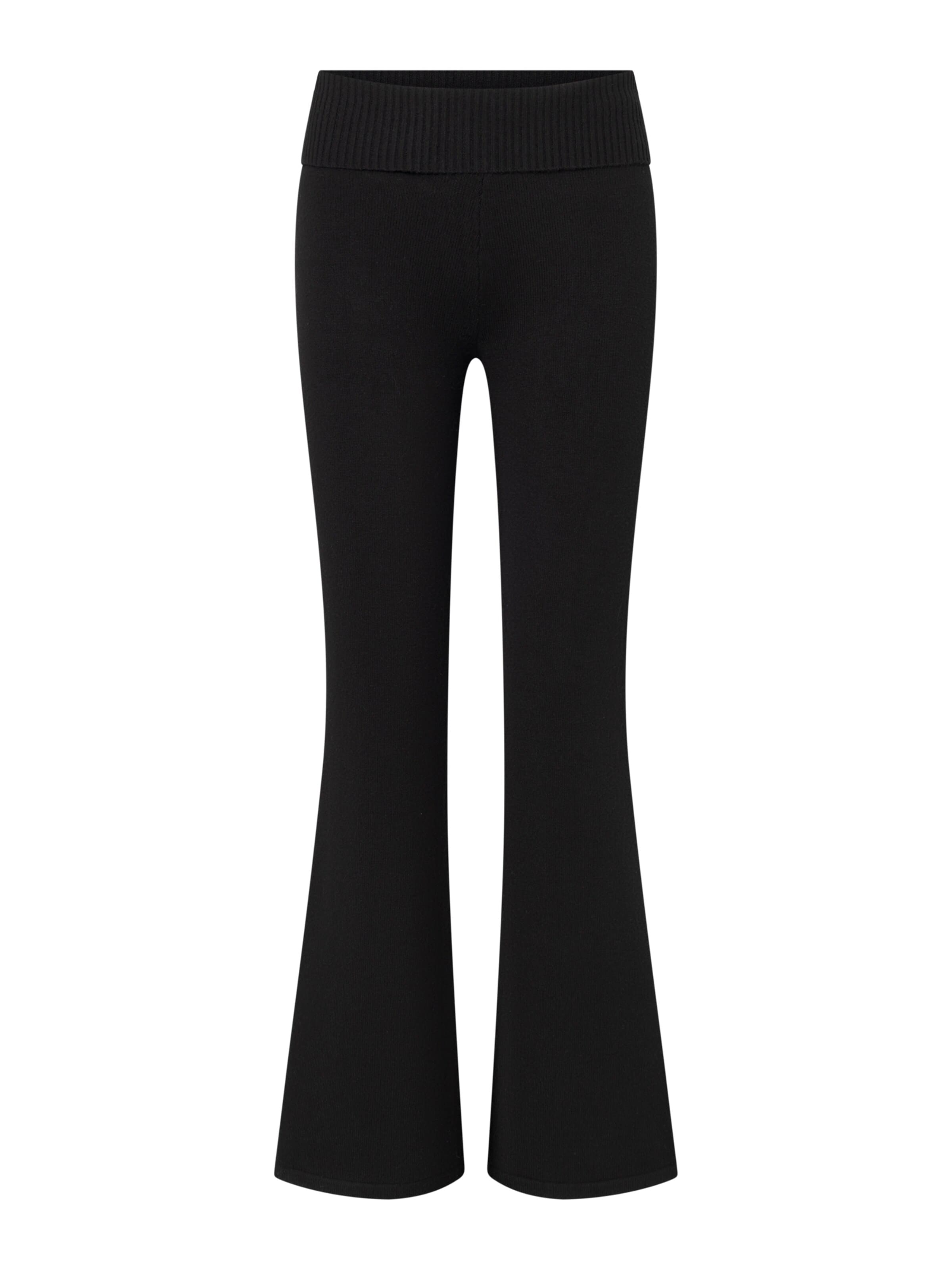 Antargo Flared Hose 'Ivana'‌‌‌‌‌‌‌‌‌‌ in Schwarz: Vorderseite