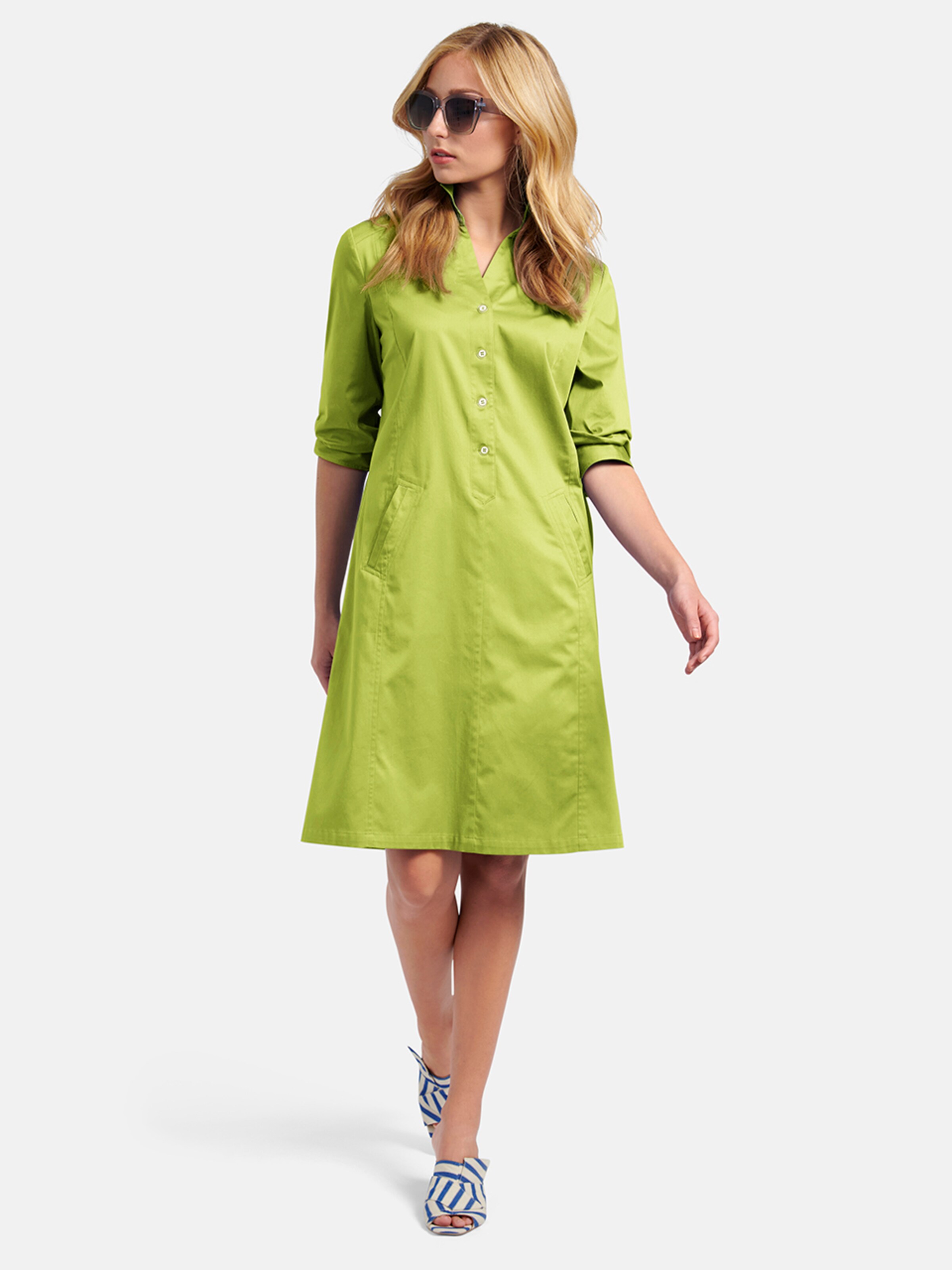 Frauen Große Größen Basler Blusenkleid in Grün - YR44504 Frauen Große Größen Basler Blusenkleid in Grün - YR44504