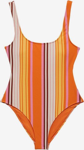 MANGO Swimsuit in Orange: front