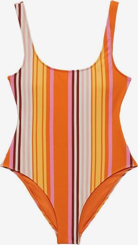 MANGO Swimsuit in Orange: front