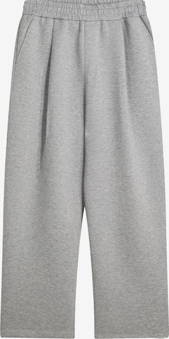 Loosefit Pantaloni con pieghe di Bershka in grigio: frontale