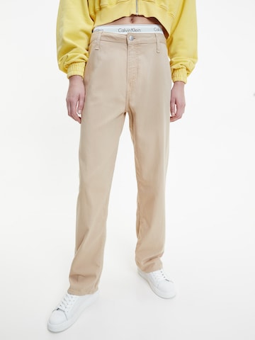 Calvin Klein Jeans Hose in Beige: predná strana