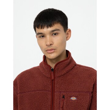 DICKIES Fleece jas 'Mount Hope' in Rood