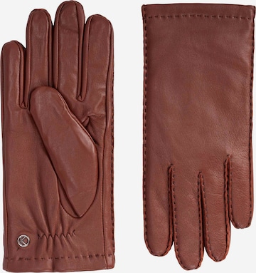 KESSLER Full Finger Gloves 'Millie' in Brown
