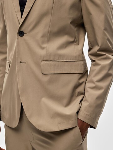 SELECTED HOMME Slim fit Colbert 'Fremont' in Beige