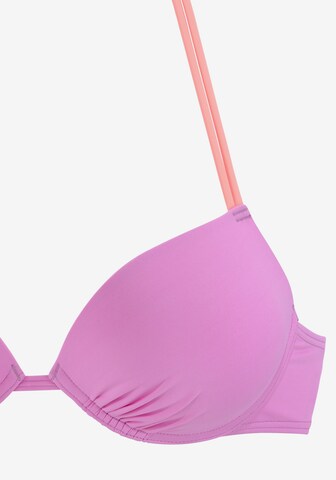 VENICE BEACH Koszulkowy Góra bikini w kolorze fioletowy