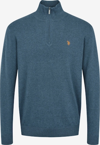 U.S. POLO ASSN. Svetr 'Brison' – modrá: přední strana