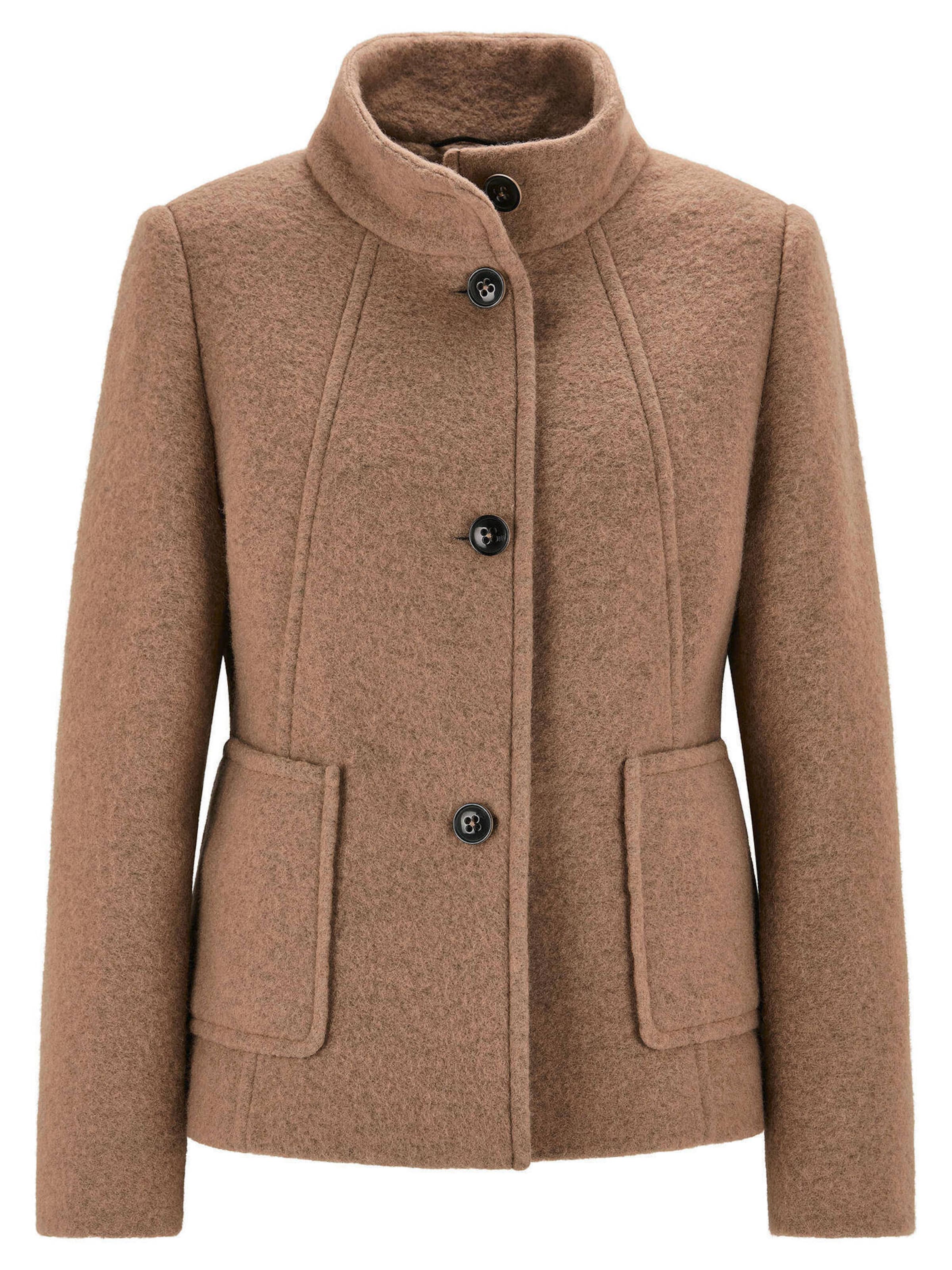 Goldner Jacke in Beige: Vorderseite