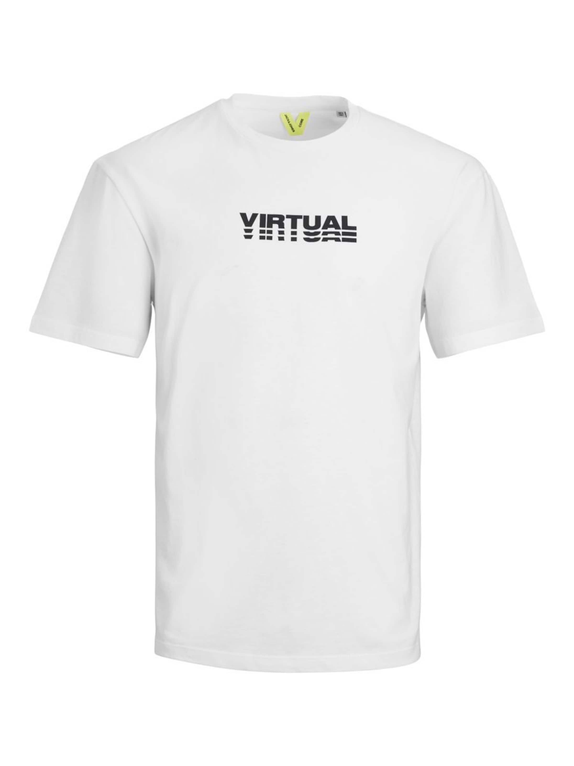 JACK & JONES Shirt in Wit: voorkant