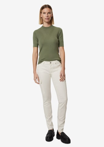 Marc O'Polo Slim fit Pants 'LULEA' in White