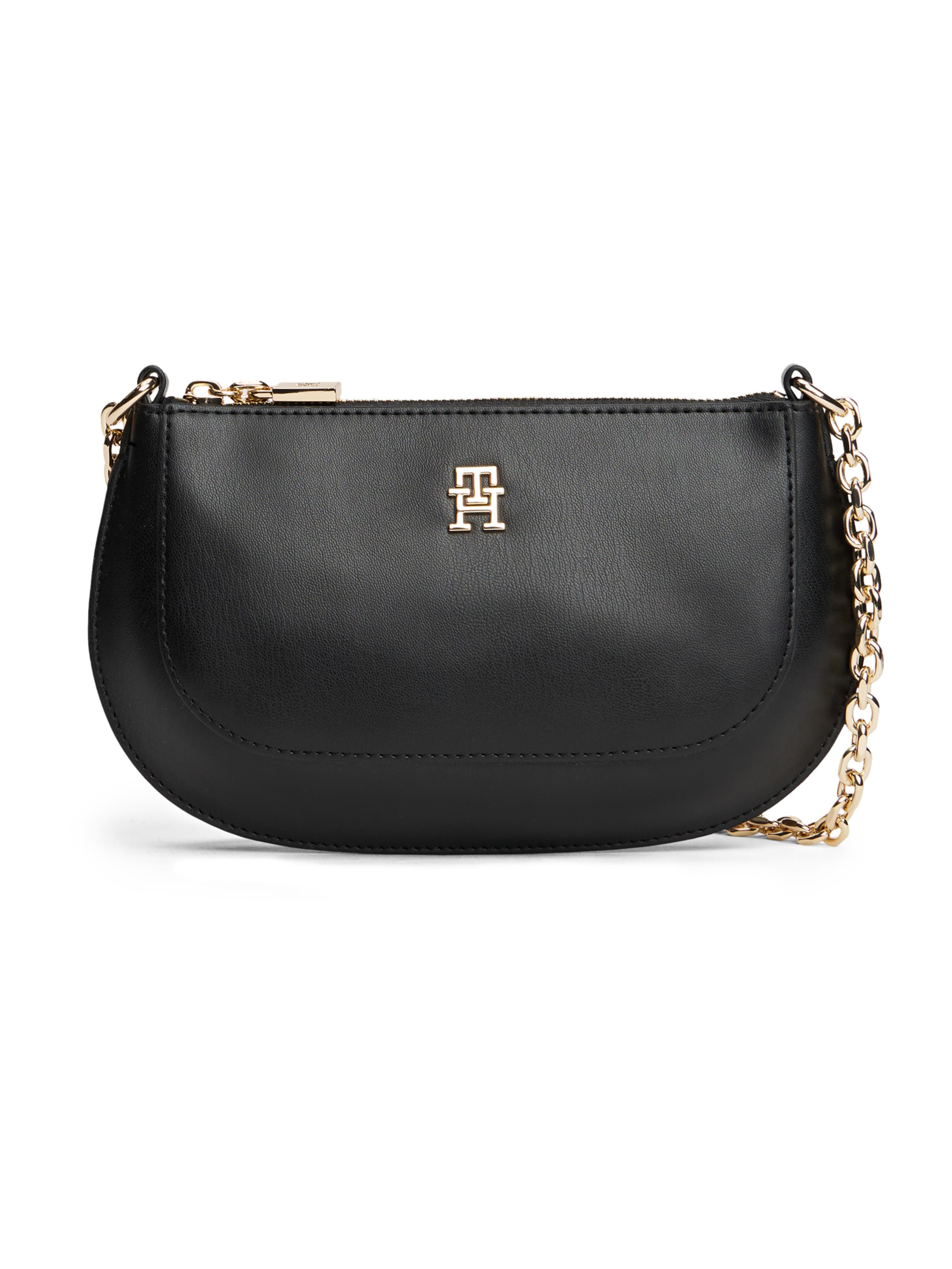 TOMMY HILFIGER Taška přes rameno – černá: přední strana