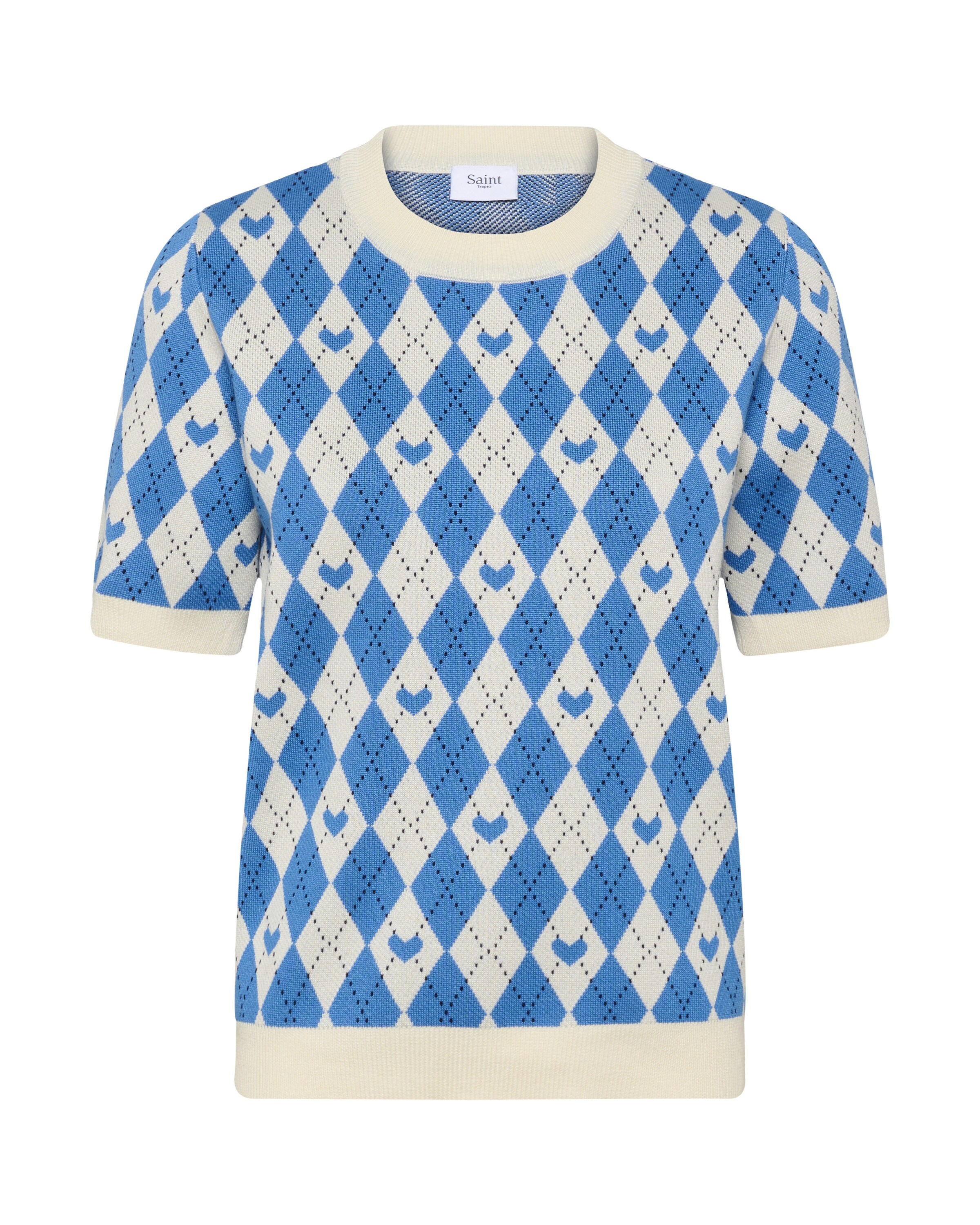 SAINT TROPEZ Pullover 'PamillaSZ SS' in Blau: Vorderseite