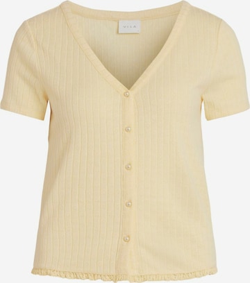 VILA Knit Cardigan 'SIMA' in Yellow: front