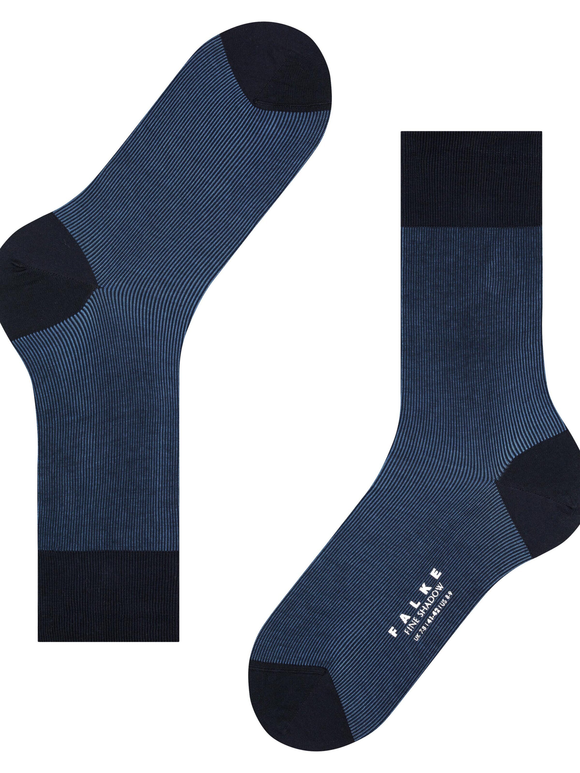 FALKE Socks 'Fine Shadow' in Blue