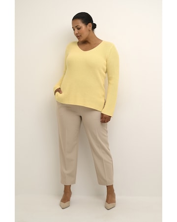 Pull-over KAFFE CURVE en jaune