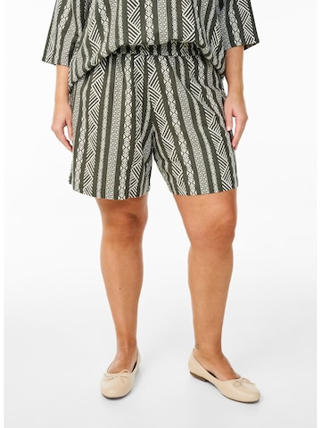 regular Pantaloni 'VBITTEN' di Zizzi in verde: frontale
