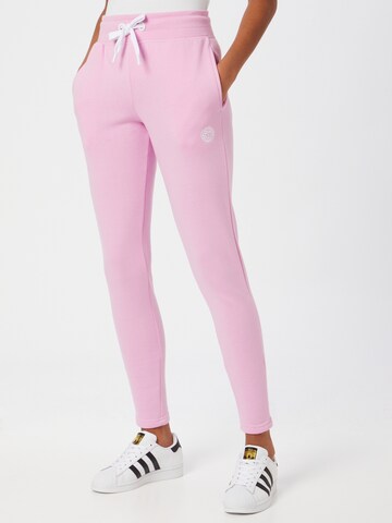 Coupe slim Pantalon de sport 'Ayanda' BIDI BADU en rose : devant