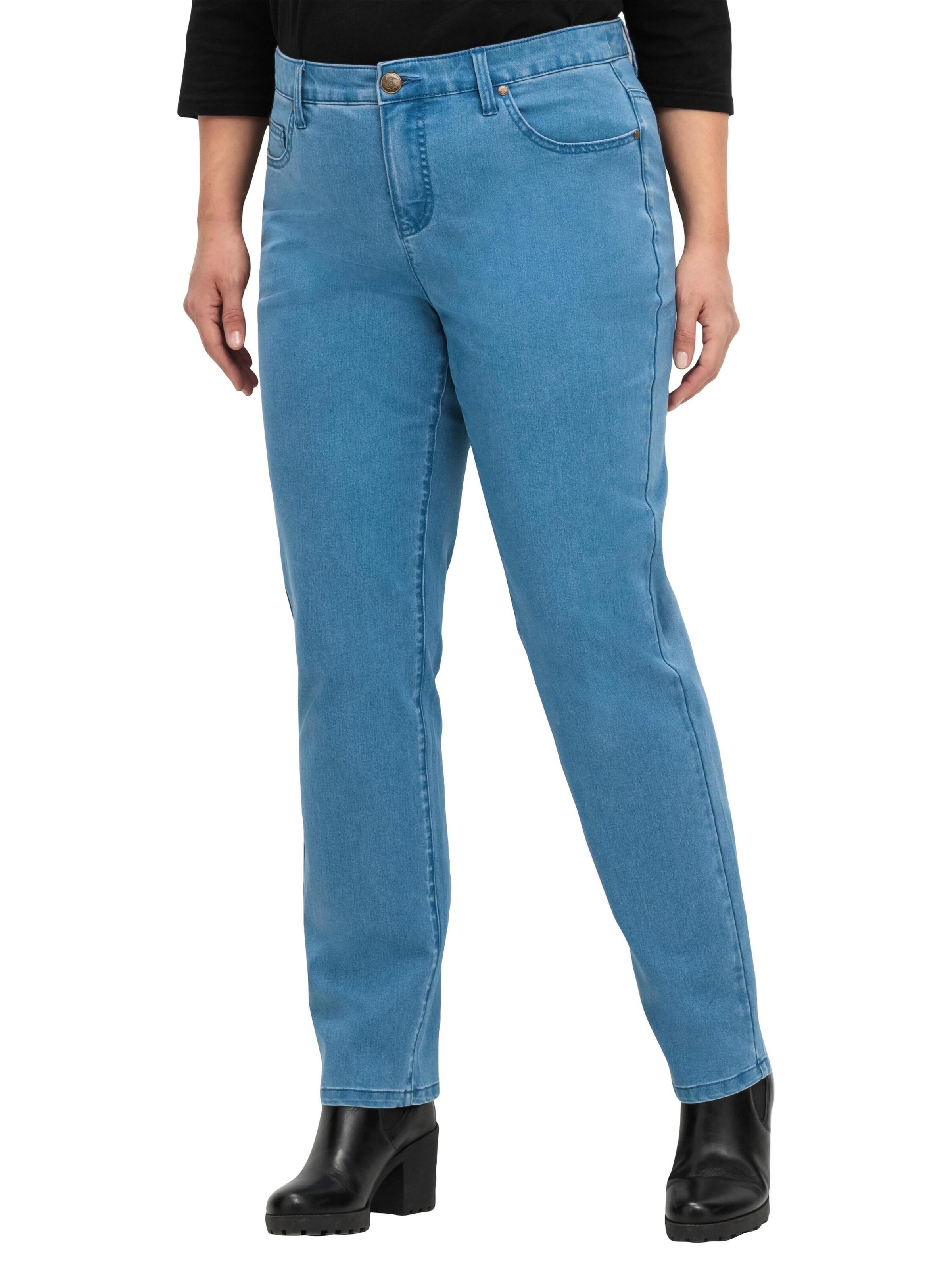 SHEEGO Regular Jeans i blå: framsida