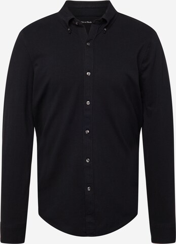 juoda Abercrombie & Fitch Priglundantis modelis Marškiniai: priekis