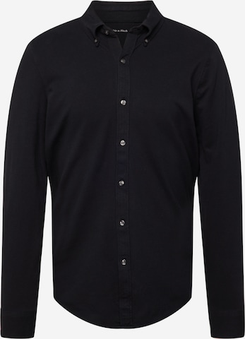 Abercrombie & Fitch Button Up Shirt in Black: front