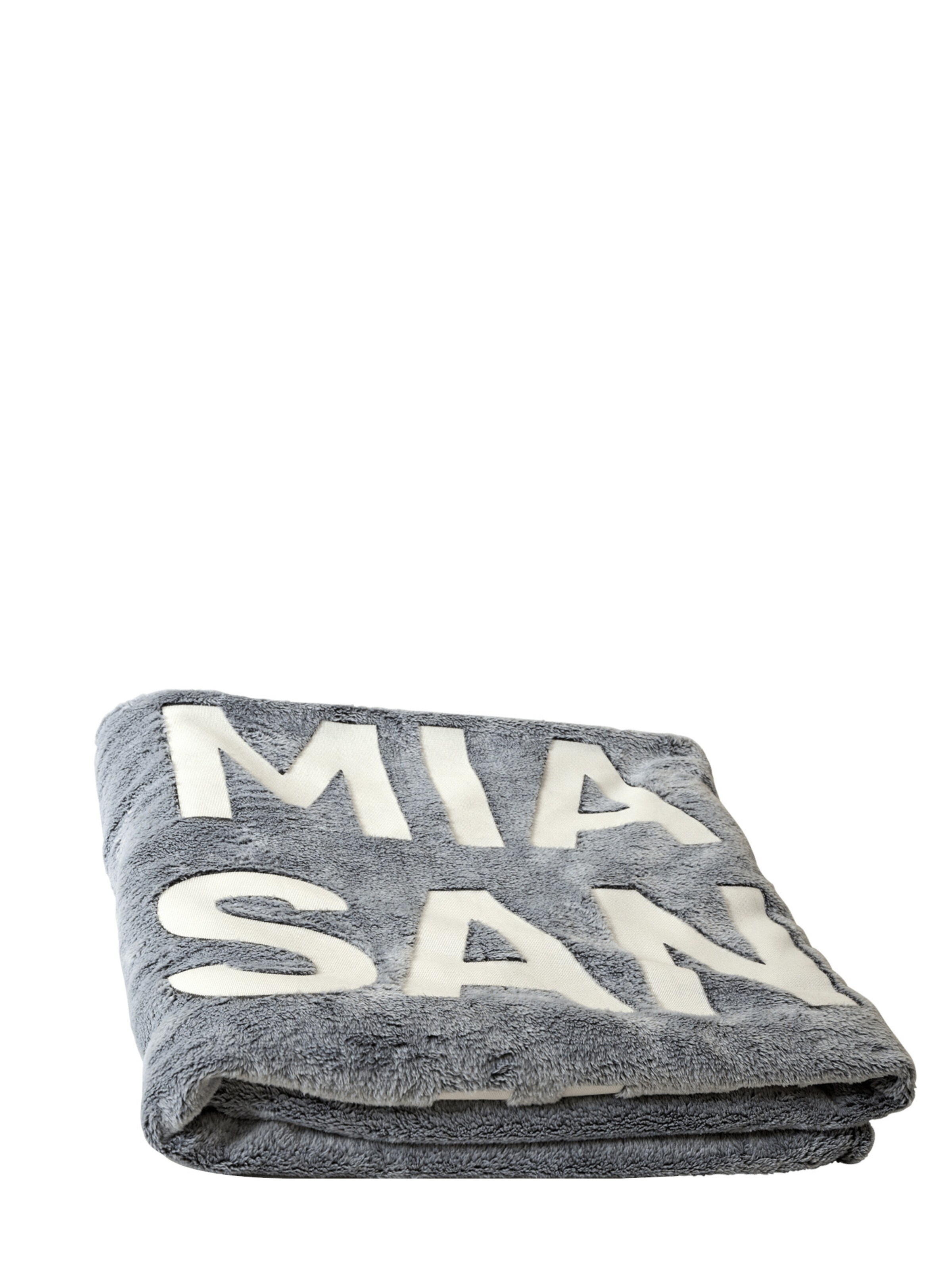 FC BAYERN MÜNCHEN Kuscheldecke 'Glow in the Dark' in Grau