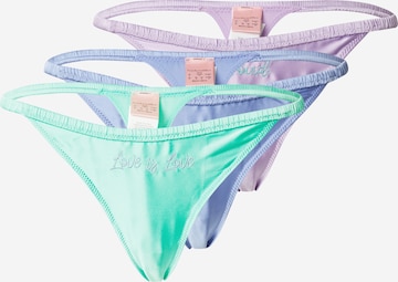 Hunkemöller String 'Pride' in Blauw: voorkant