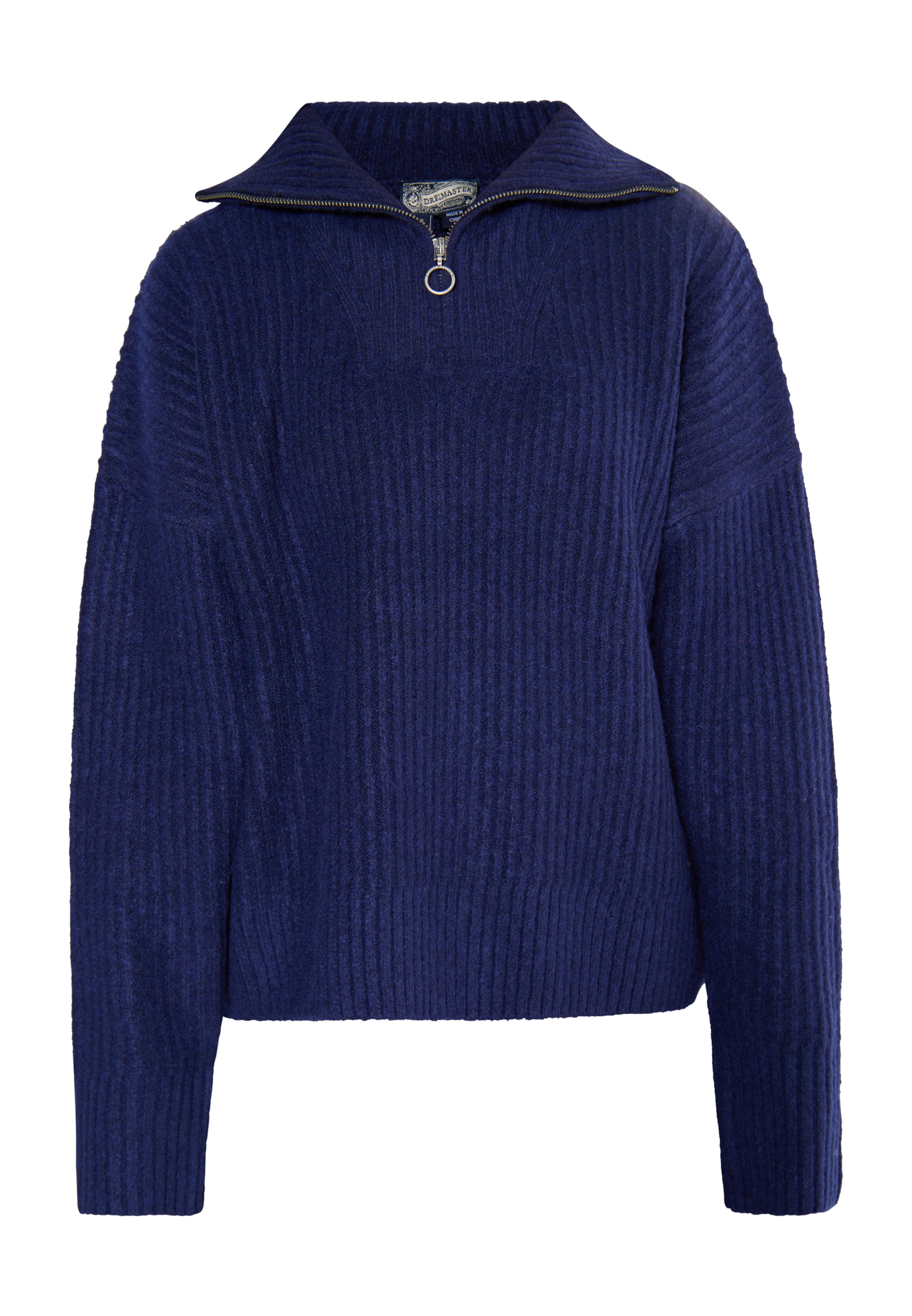 Pull-over 'Incus' DreiMaster Vintage en bleu : devant