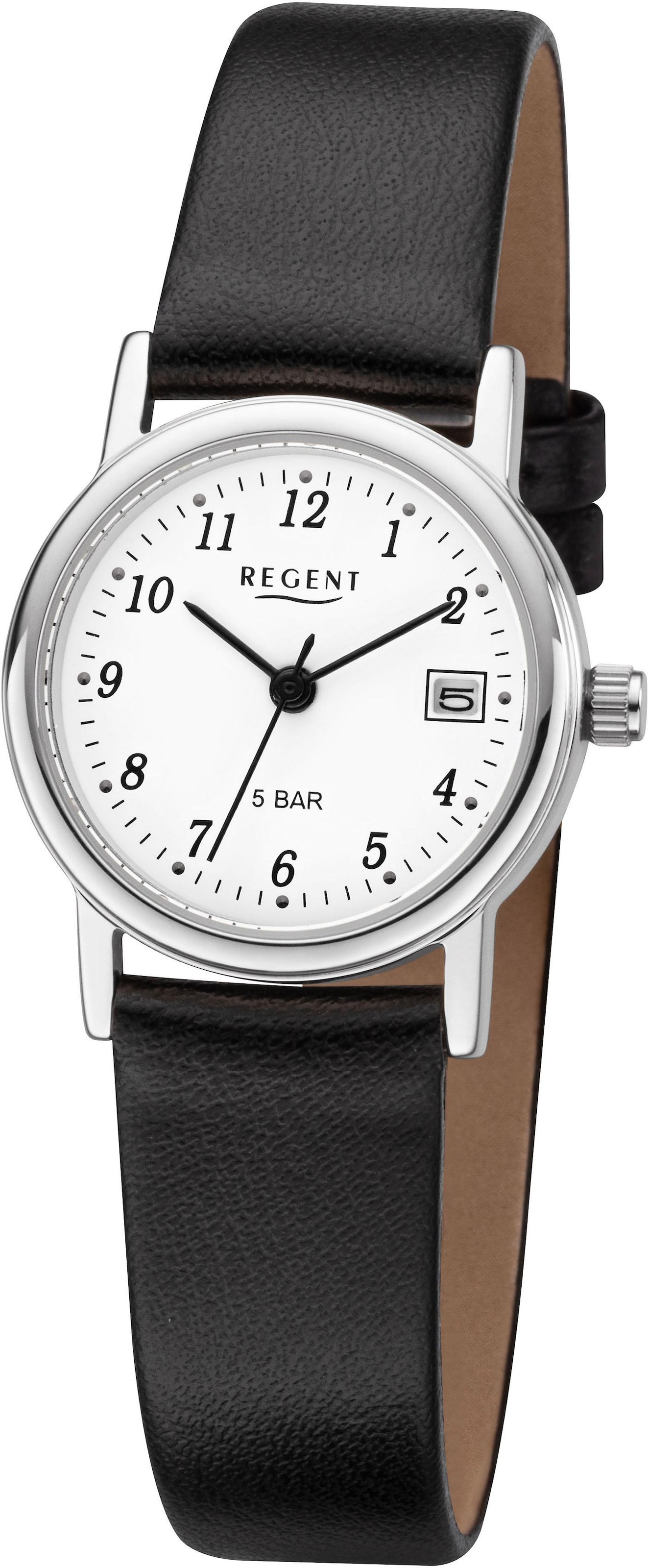 REGENT Analog Watch in Black: front