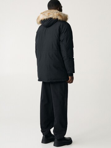 Pull&Bear Vinterparka i sort