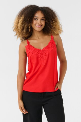 Cream Blouse 'CRAnna' in Red: front