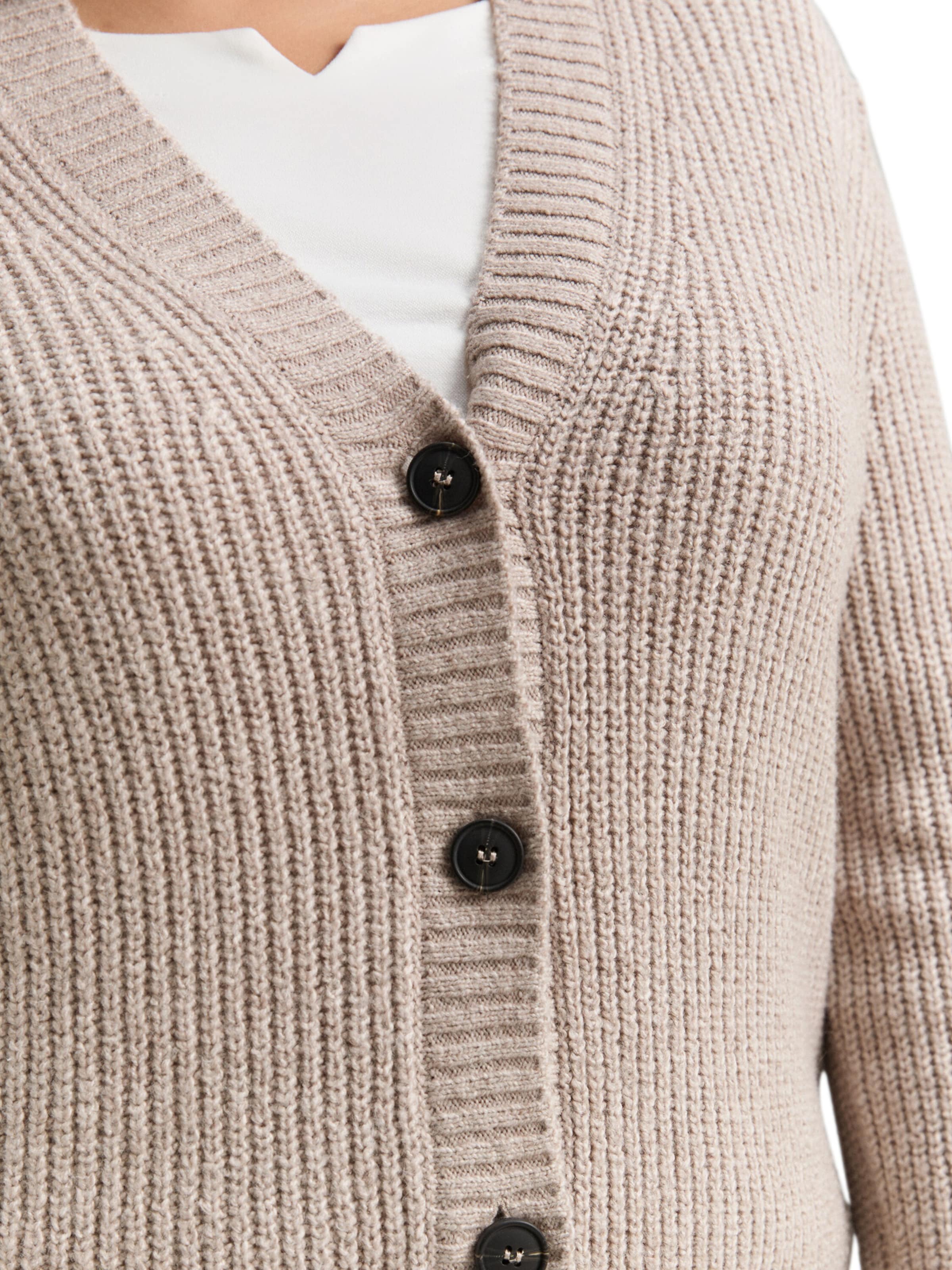 Tom Tailor Women + Knit cardigan in Grey