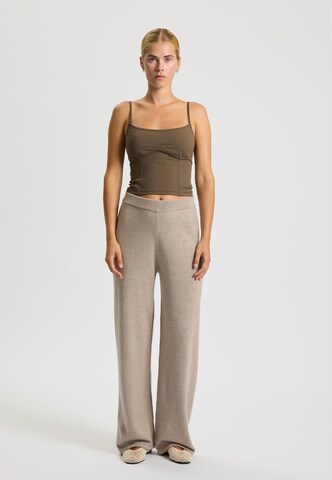 rethinkit studios Wide leg Trousers 'Keep Me' in Beige