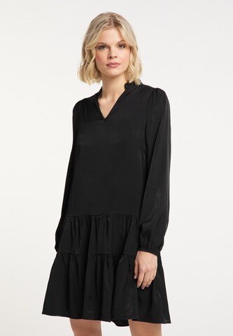 Usha Shirt Dress in Black: front