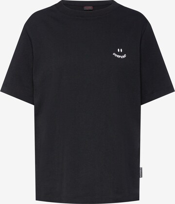 Kleinigkeit Shirt 'Happy Dorfkind' in Black: front