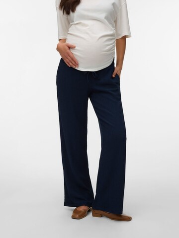 Regular Pantalon MAMALICIOUS en bleu : devant
