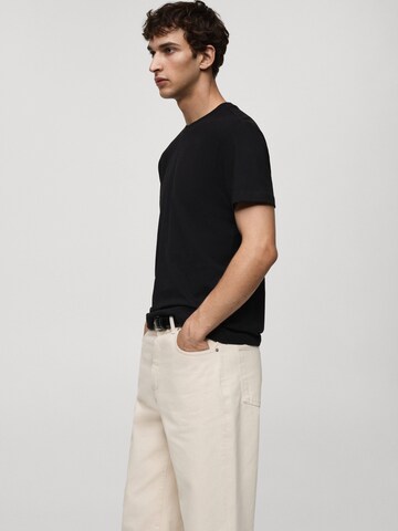 MANGO MAN Shirt 'CHERLO' in Zwart