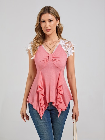 LapaPlus Top in Pink: front