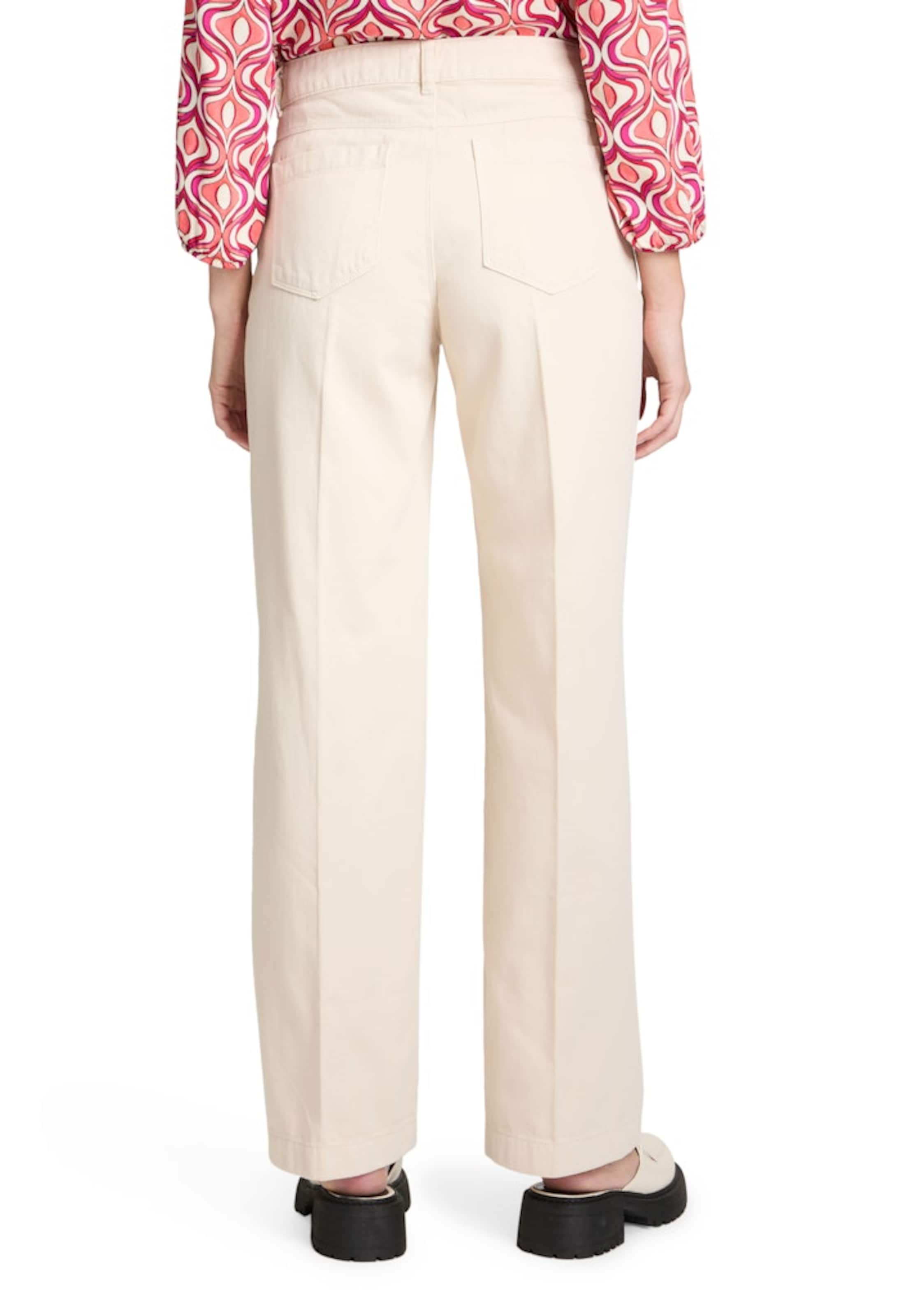 Cartoon Flared Trousers with creases in Pink