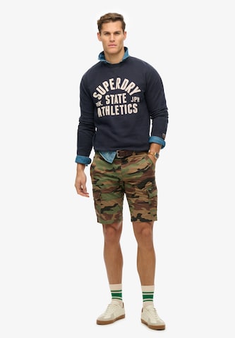 Sweat-shirt 'Athletic Essentials' Superdry en bleu