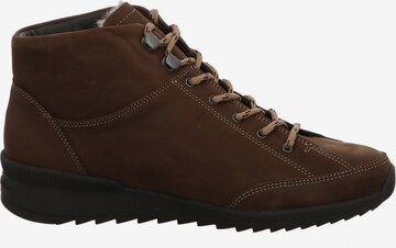 Finn Comfort Lace-Up Ankle Boots in Brown