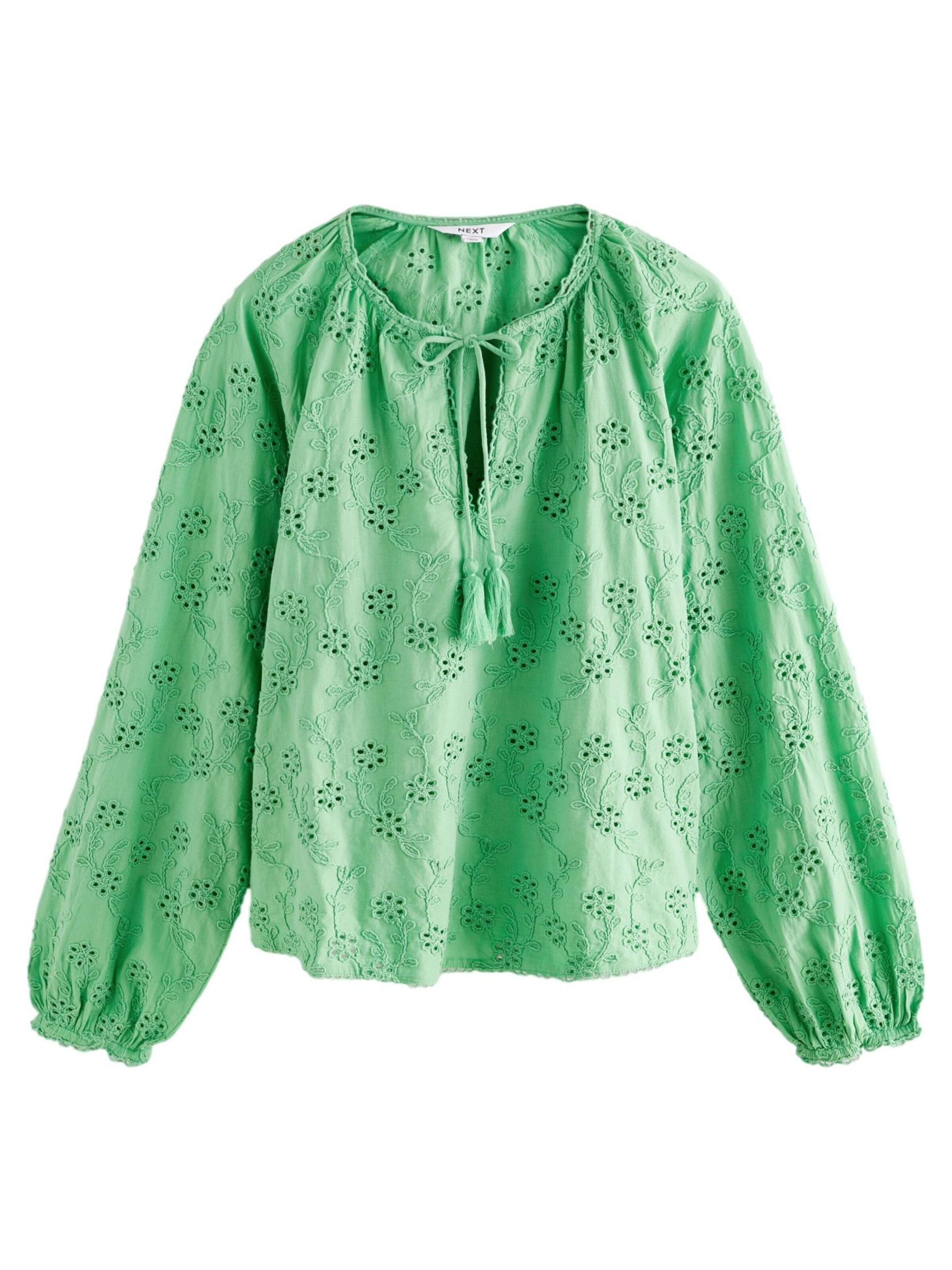 Next Blouse in Groen: voorkant