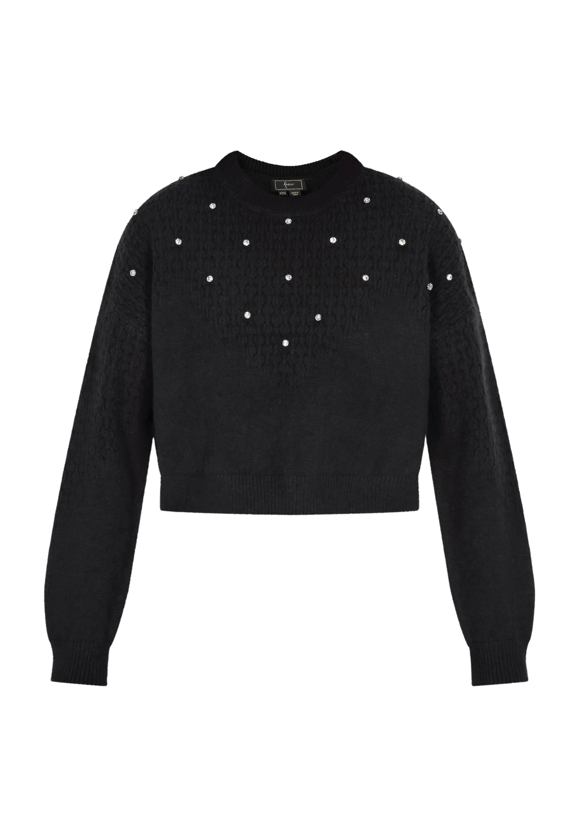 faina Trui in Zwart: voorkant