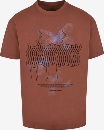 MJ Gonzales Shirt 'Metamorphose V.5' in Bruin: voorkant